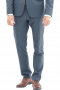 This men's pant suit is tailor made in a fine wool blend and cut to a slim fit, featuring a single breasted button closure, peak lapels, and handsewn cuffs.