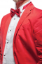 Bold Red Custom Mens Pant Suit