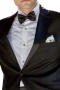 Sleek Bespoke Tailored Black Mens Business Suit