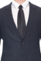 This men's pant suit is tailor made in a fine wool blend and cut to a slim fit, featuring a single breasted button closure and notch lapels. 