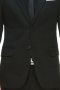 Single Breasted Bespoke Tailored Black Pant Suit
