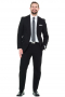 Classic Mens Bespoke Tailored Black Suit