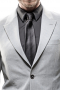 Mens Custom Tailored Slate Two Button Suit