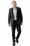 Mens Hand Tailored Fine Black Wool Suit