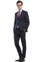 Custom Tailor Made Mens Midnight Blue Wool Set