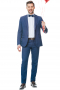 Mens Single Breasted Blue Bespoke Suit