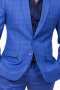 Classically Custom Mens Blue Textured Pant