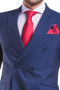 This men's pant suit is tailor made to a slim cut, featuring peak lapels and a double breasted closure, perfect for all occasions.