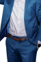 Mens Custom Bespoke Tailored Blue Suit