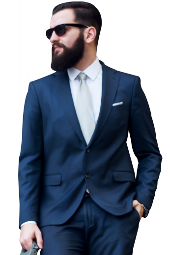 This men's jacket is tailor made in a wool blend, cut to a slim fit featuring a single breasted closure and notch lapels. It is perfect for all formal occasions.