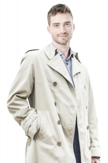 This women's outercoat is tailor made in a wool blend, perfect for all men. It is a double breasted style, hand stitched lapels, with an eight button closure. 