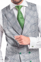 This men's custom hand tailored plaid vest expertly tailor made in a wool blend, featuring a double breasted closure and welted lower pockets. This Vest is a smart staple and will look great for formal and semi-casual events.