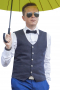 This men's vest tailor made in a wool blend, made in a single breasted style with welted lower pockets, perfect for all formal occasions.