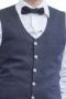 This men's vest tailor made in a wool blend, made in a single breasted style with welted lower pockets, perfect for all formal occasions.