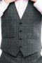 Mens Custom Made Dark Grey Vest