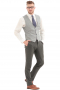 Bespoke Tailored Slim Cut Mens Classic Grey Vest