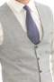 Bespoke Tailored Slim Cut Mens Classic Grey Vest