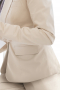Womens Neutral Beige Tailored Suit