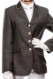 Womens Black Wool Custom Tailored Polo Blazer