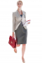 Womens Dark Grey Bespoke Office Dress