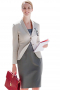 Womens Dark Grey Bespoke Office Dress