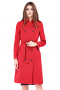 Womens Custom Wool Red Outercoat