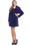 This woman's retro coat is perfect for any occasion. It featured a single breasted button closure and hand stitched lapels, and is tailor made to the perfect fit in a fine wool blend. 