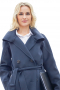 Womens Tailored Midnight Blue Outercoat