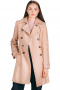 Womens Custom Tailored Camel Double Breasted Coat