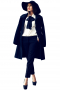 A Stunning pair of women's midnight blue pant made to measure with front pockets and zipper fly. It is a perfect practical option for work, tailor made in a beautiful wool blend. 