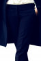 A Stunning pair of women's midnight blue pant made to measure with front pockets and zipper fly. It is a perfect practical option for work, tailor made in a beautiful wool blend. 