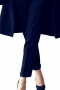 A Stunning pair of women's midnight blue pant made to measure with front pockets and zipper fly. It is a perfect practical option for work, tailor made in a beautiful wool blend. 