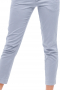 A super stylish pair of flattering slim fit calf length staple grey women's custom made pants. These pants are tailor made in a custom wool blend, perfect for all occasions. 