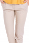A chic and classic pair  of women's neutral beige formal pants made to measure. This women's pant is tailor made in a beautiful wool blend. It is made with front pockets, it is perfect for all occasions. 