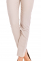 A chic and classic pair  of women's neutral beige formal pants made to measure. This women's pant is tailor made in a beautiful wool blend. It is made with front pockets, it is perfect for all occasions. 