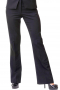 This women's slim fit pant suit featuring flare legs and peak lapels. It is custom made in a wool blend, a great staple for your work wardrobe. 