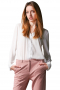 Womens Tailored Classy White Ainsley Collar Blouse