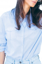 Womens Custom Made Light Blue Standard Blouse