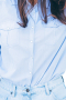 Womens Custom Made Light Blue Standard Blouse