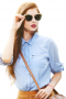 Custom Made Womens Hand Tailored Slim Cut Blouse