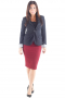 Try this classic knee length pencil skirt for an everyday work outfit, tailor made in a beautiful wool blend with a center back vent. This custom tailored women's wool pencil skirt in a sophisticated modest sits comfortably at knee length with a flattering flat front. 