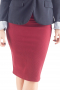 Try this classic knee length pencil skirt for an everyday work outfit, tailor made in a beautiful wool blend with a center back vent. This custom tailored women's wool pencil skirt in a sophisticated modest sits comfortably at knee length with a flattering flat front. 