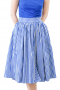 Womens Custom Pinstripe Pleated Skirt