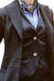 Try this carefully and beautifully custom made skirt suit with a modest center back vent and a classic single breasted closure in a classically sophisticated black. This comfortably cut skirt suit also features a classic pencil skirt that will beautifully flatter any figure