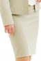 Single Breasted Womens Custom Wool Skirt Suit