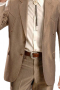 A classic cowboy inspired men's professionally tailored single breasted western style suit in a classic golden-bronze. This fine suit is made up of a made to measure pair of comfortable well ventilated bespoke suit pants matched with a hand tailored single breasted suit jacket designed with a modern elegant design for the sophisticated stylish western cowboy.