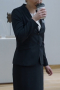 Tailored women’s suit from the film wardrobe of the Black Panther film. This is a custom made women’s suit made up of a replica Black Panther skirt and blazer.
