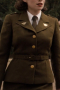 Captain America 1 woman’s military suit for sale online. A custom marvel movie cosplay costume from the Captain America franchise.