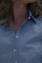 A light blue intricately detailed women’s shirt as seen in the Captain America 2 film. This bespoke women’s costume is a great buy for cosplay.