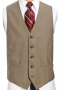 Two pocket five button angled tip front men's vest made to measure with an adjustable buckle, this waistcoat is both modern and classic.